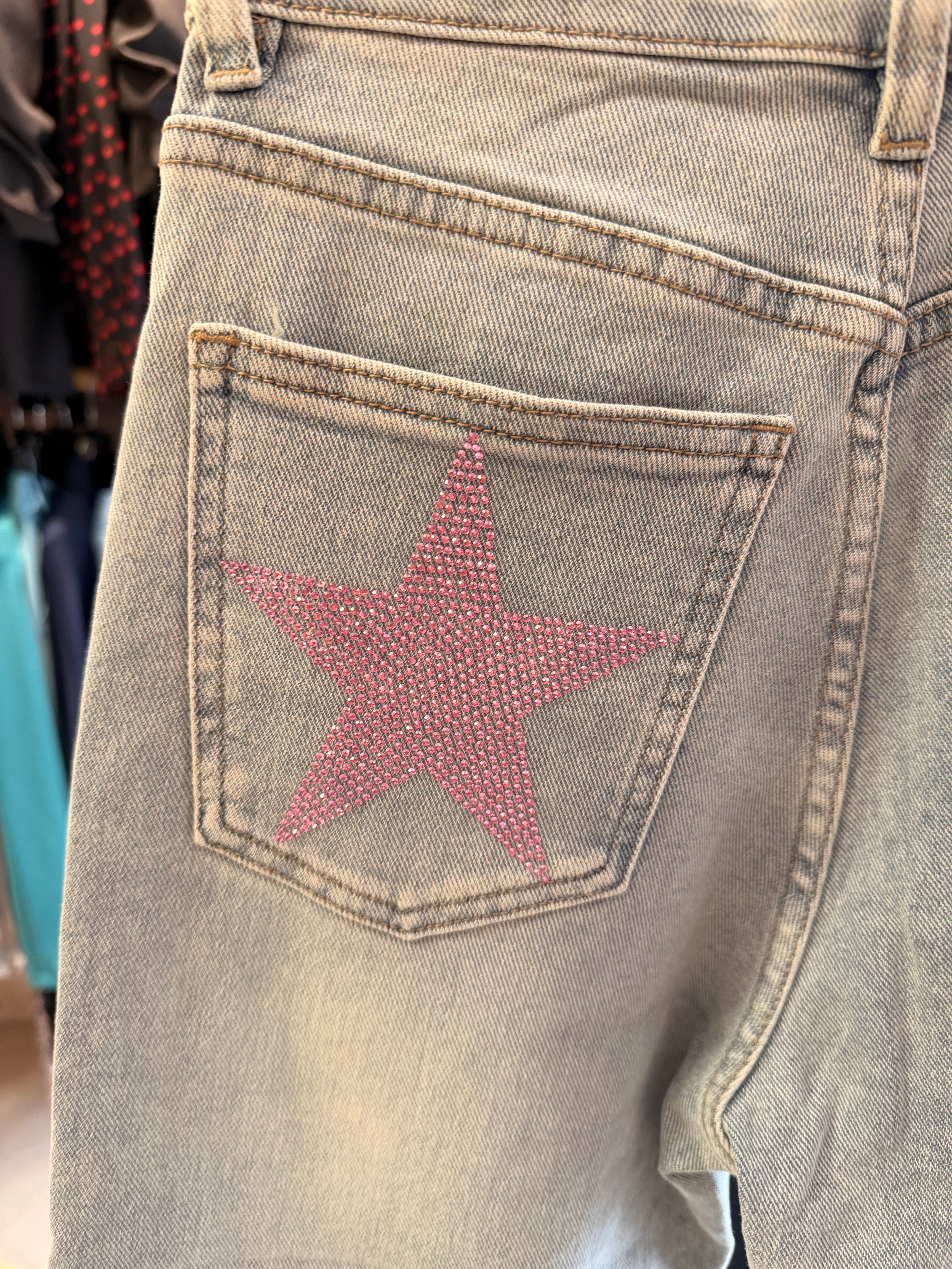 Jeans WIDE LEG Stella Strass